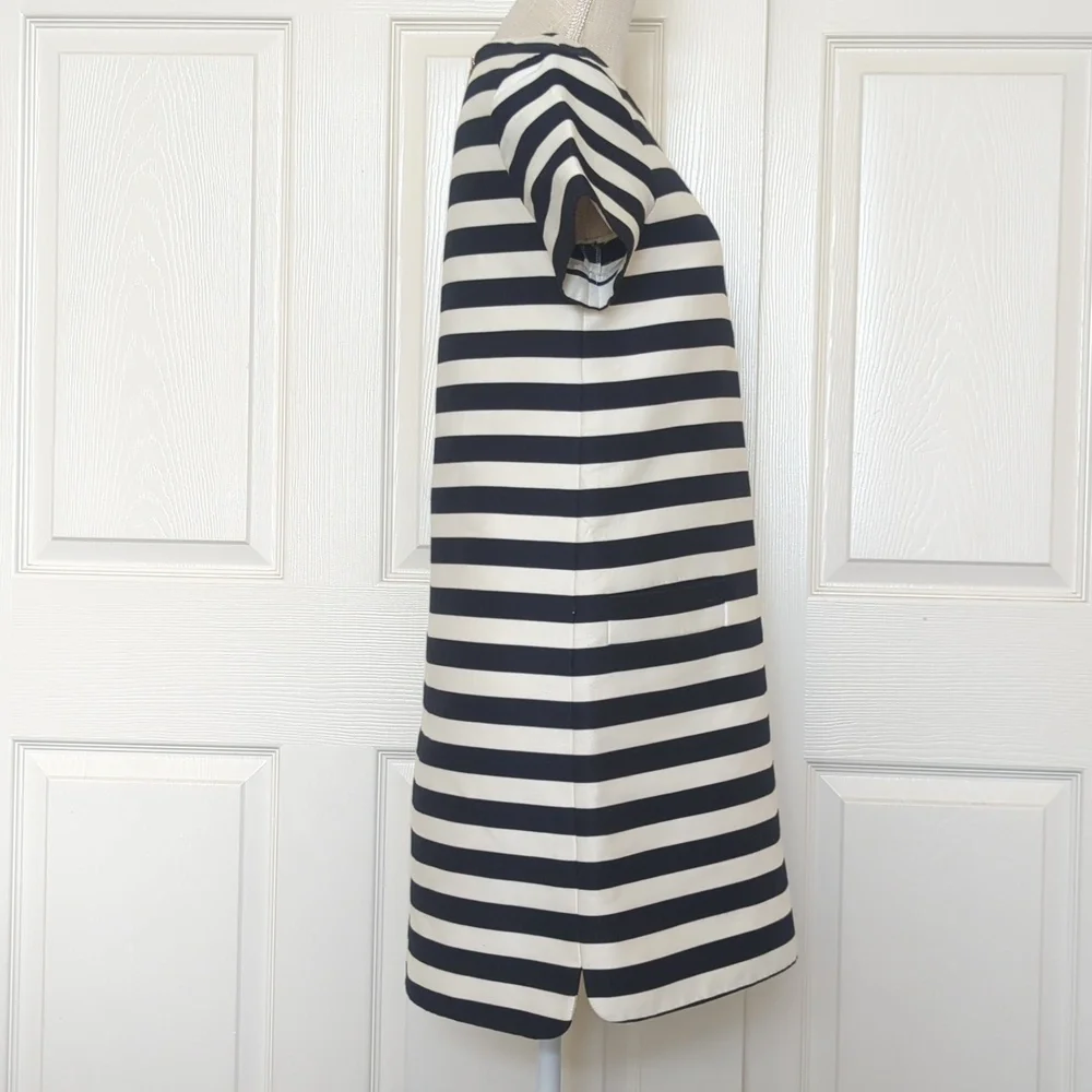 Kate Spade Striped Black and White Striped Shift Dress